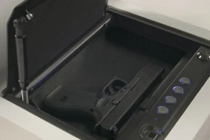Gun in a safe