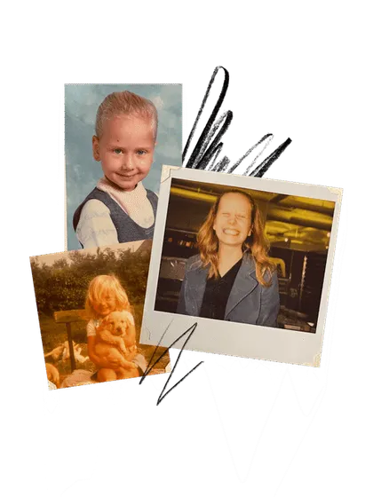 Donna Marie D. as a child and teenager